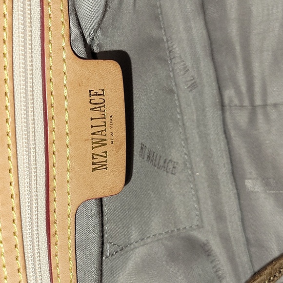 MZ Wallace Brown Nylon Leather Shoulder Bag - Picture 13 of 13